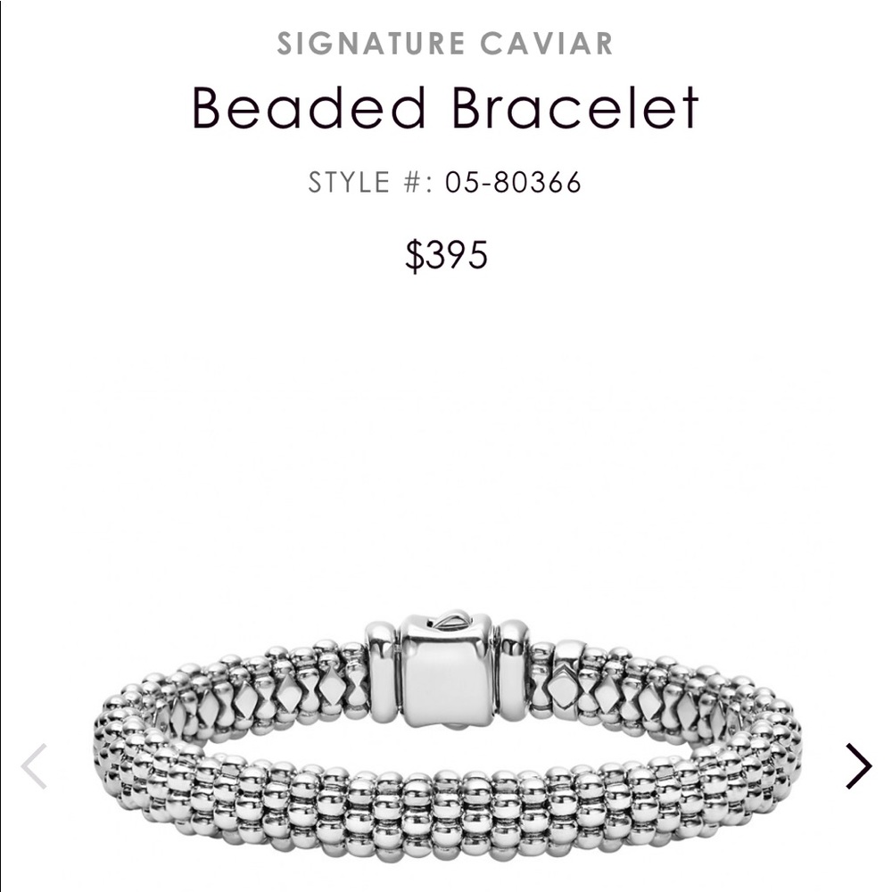 Lagos beaded caviar bracelet